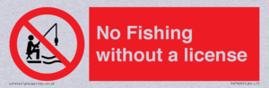 No Fishing without a license